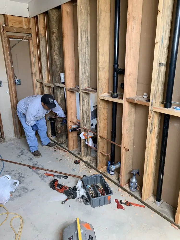 Commercial rough-in plumbing for Water Heater Replacement in Kings Island